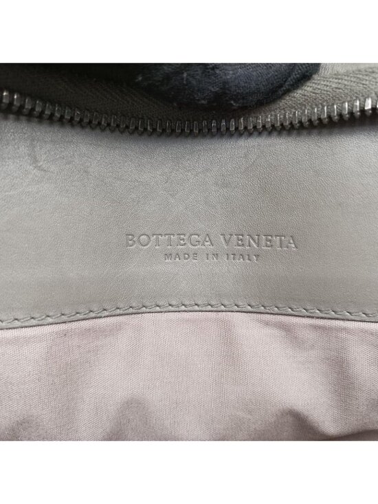 Bottega Veneta Intrecciato Gray Lambskin Handbag - Picture 10 of 16